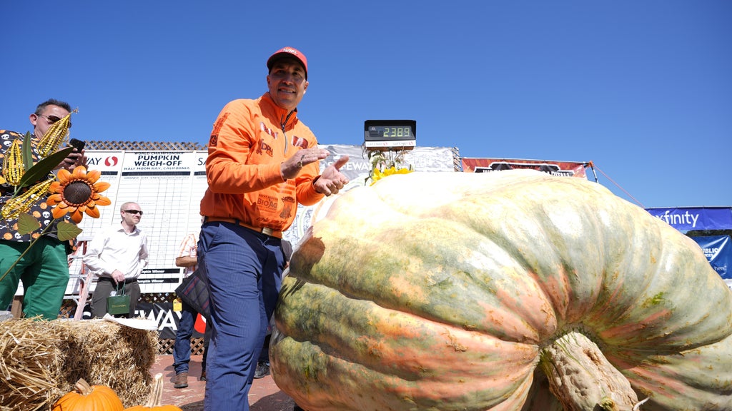 Minnesota man drives hauls giant pumpkin over 2,000 miles to California competition — CBS Bay Area (KPIX), Monterey Community news