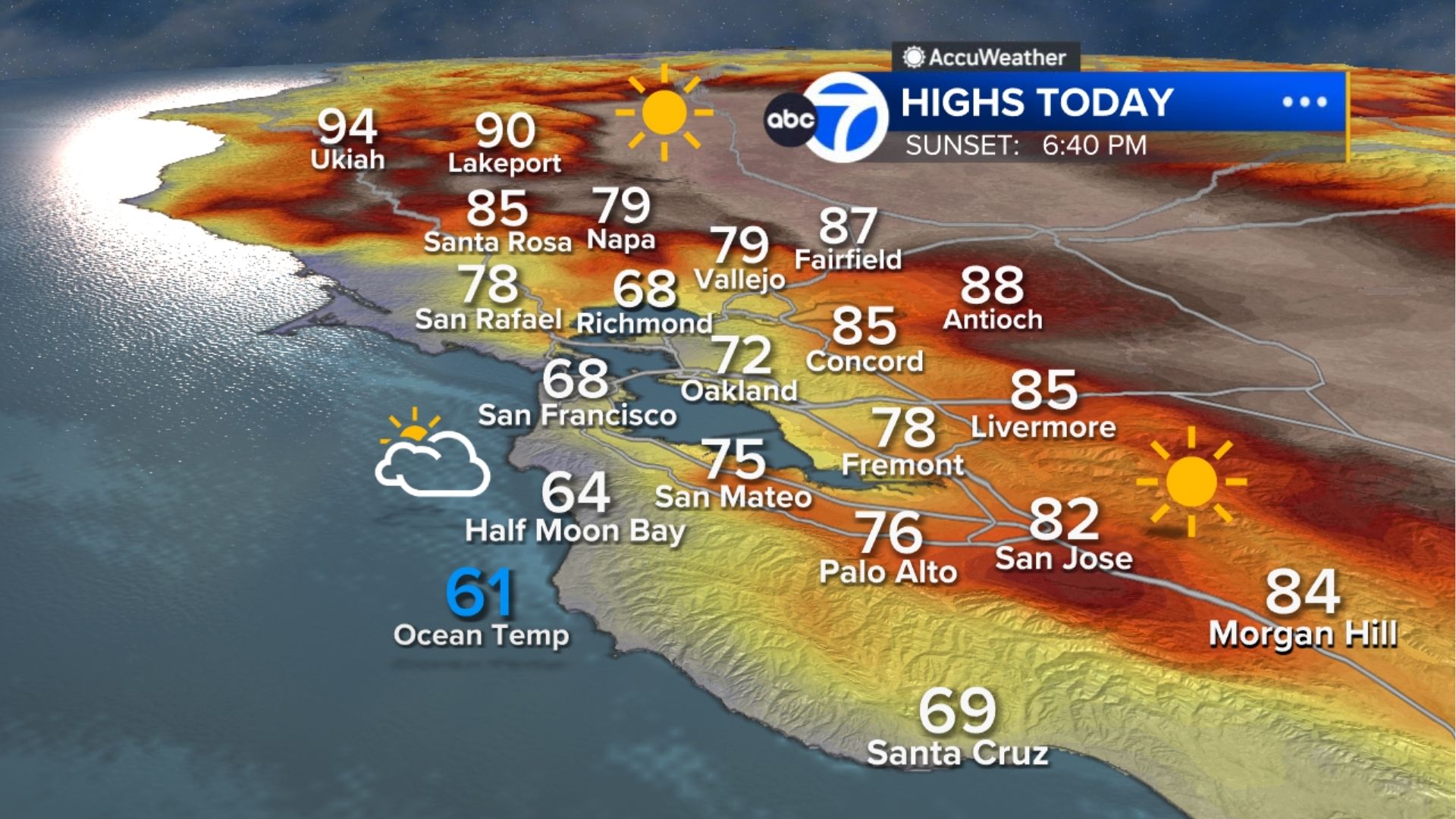 AccuWeather Forecast: Relief from heat is here with fog along the coast
       — ABC 7 Bay Area, Monterey Community news