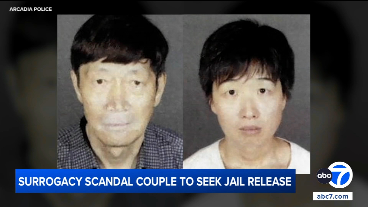 California couple accused in surrogacy scandal to seek release from jail, attorneys say
       — ABC 7 Bay Area, Monterey Community news