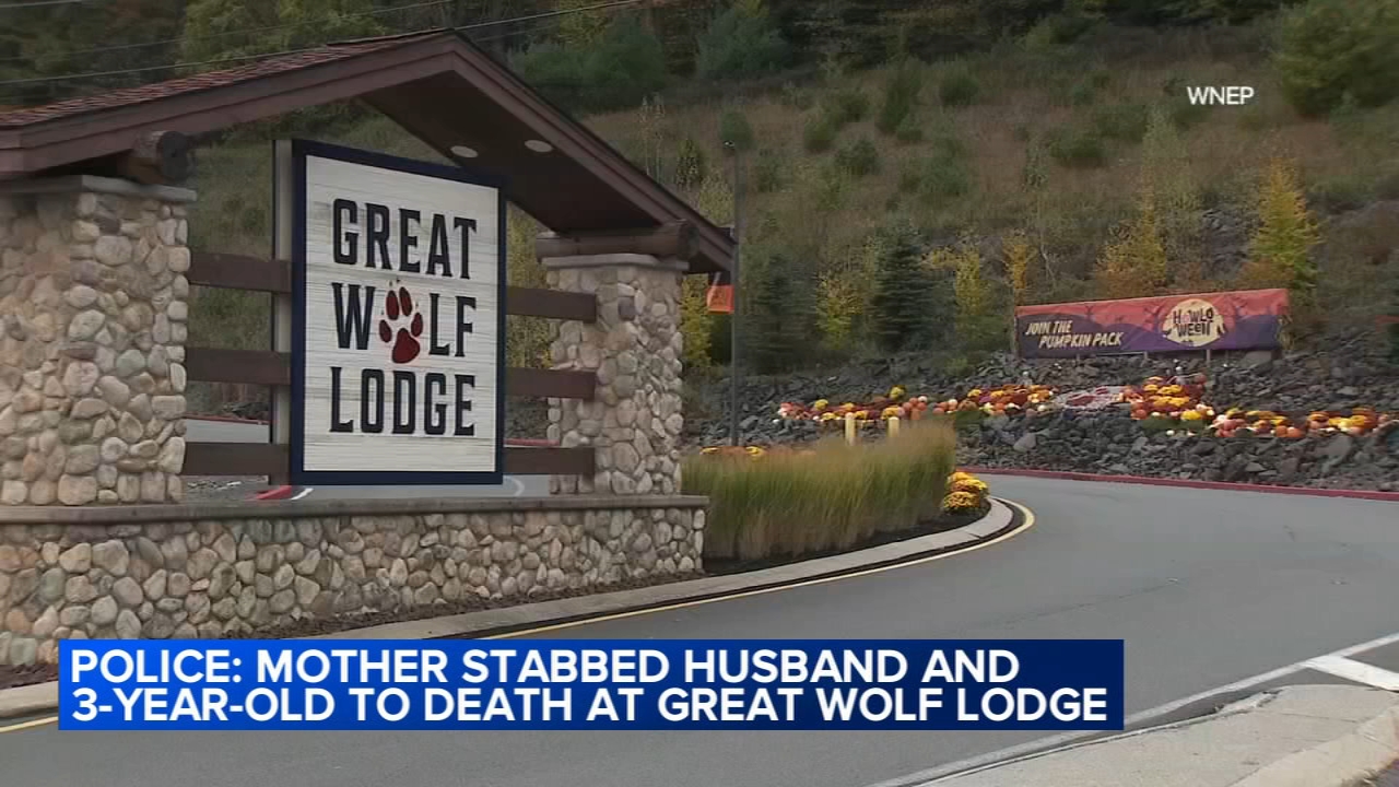 Great Wolf Lodge homicide: Metallica Rose Harrison accused of stabbing husband Charles Harrison, son to death at family resort in the Poconos in Scotrun, Monroe County, Pennsylvania
— ABC 7 Bay Area, Monterey Community news