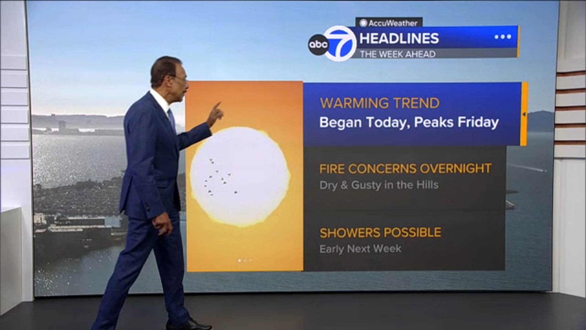 AccuWeather Forecast: Warming trend begins with higher fire danger coming overnight
       — ABC 7 Bay Area, Monterey Community news