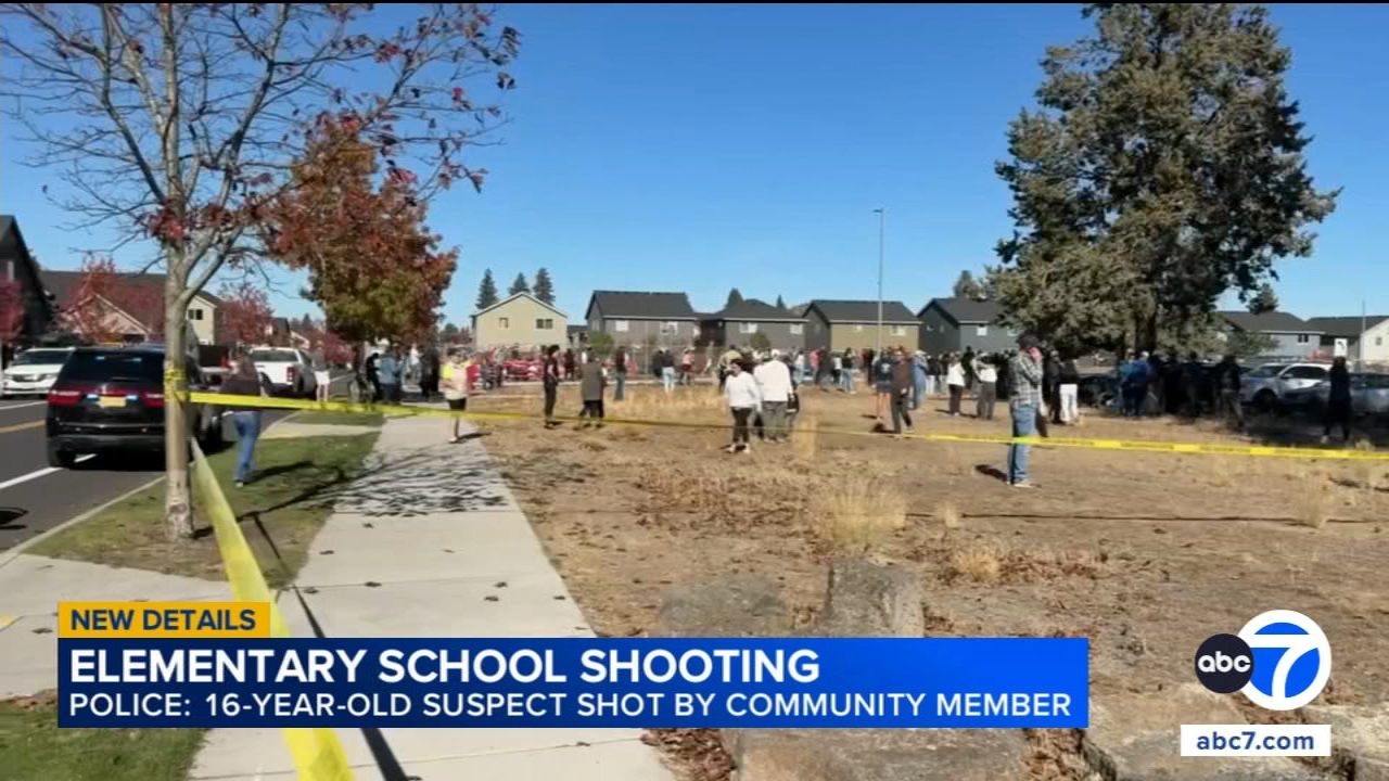 3 children, 1 teacher killed in shooting at Bend, Oregon elementary school; teen shooter also dead: Police
       — ABC 7 Bay Area, Monterey Schools news