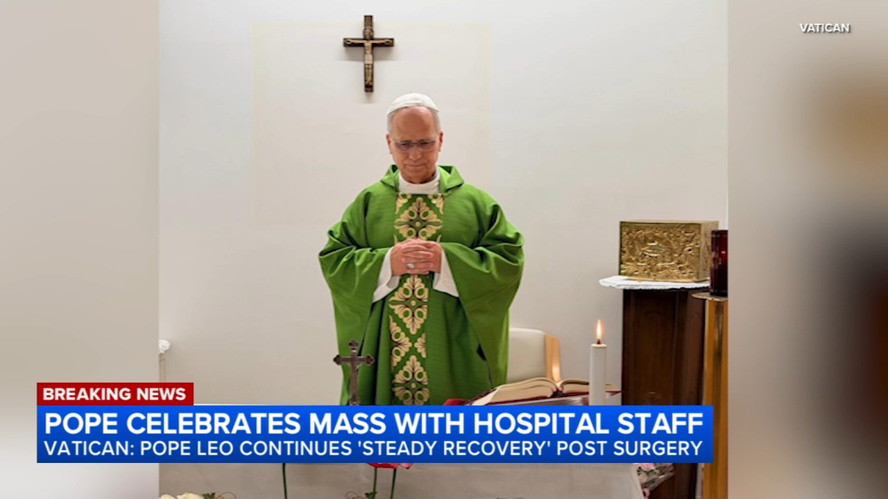 Vatican releases images of Pope Leo XIV celebrating Mass post surgery
       — ABC 7 Bay Area, Monterey Community news