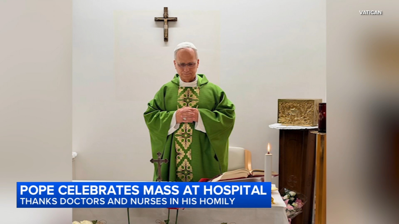Vatican releases images of Pope Leo XIV celebrating Mass post surgery
       — ABC 7 Bay Area