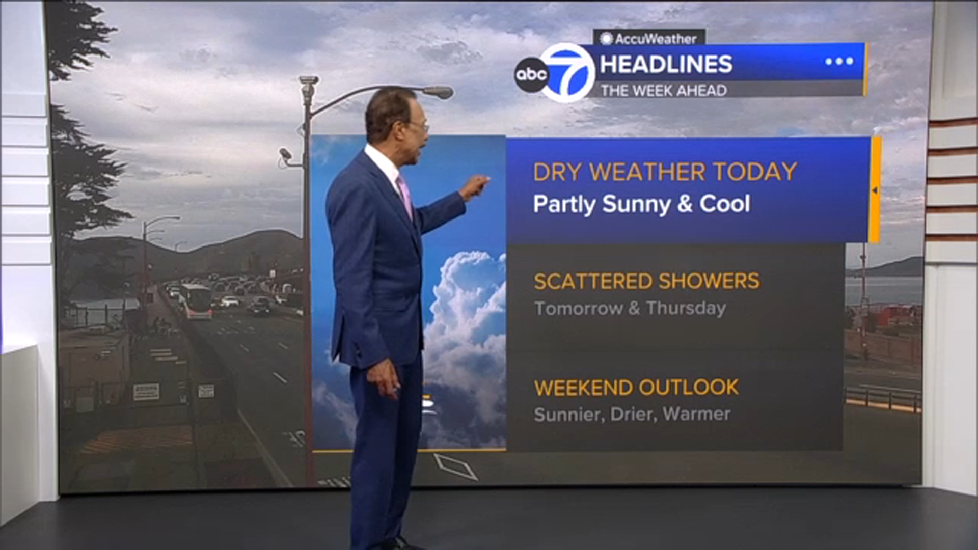 AccuWeather Forecast: Cloudy overnight; scattered showers the next 2 days
       — ABC 7 Bay Area, Monterey Community news