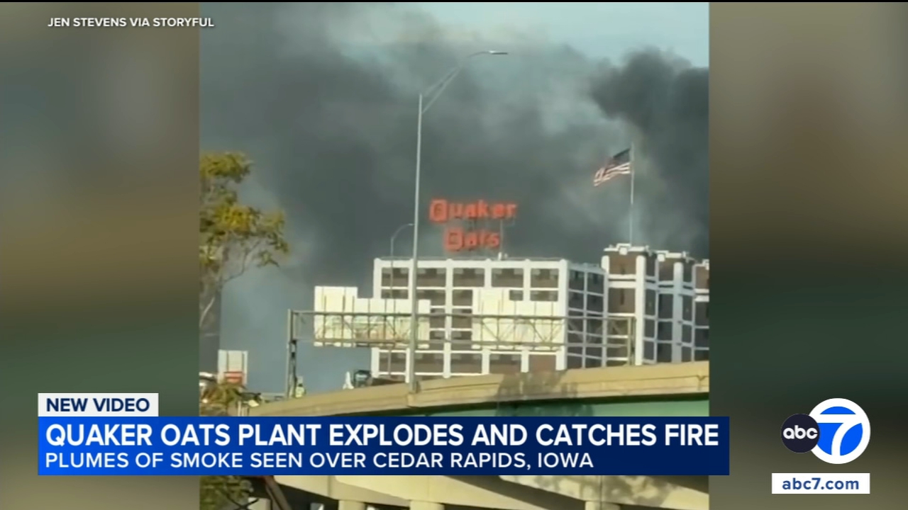 Explosion and fire erupt at Quaker Oats plant in Cedar Rapids, Iowa; no injuries
       — ABC 7 Bay Area, Monterey Business news