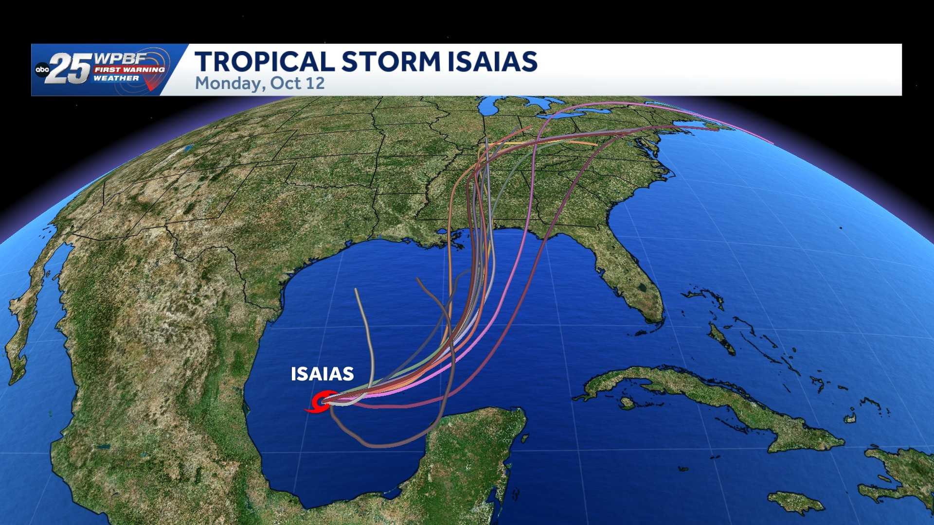 Tracking Isaias: Computer models and maps — WPBF West Palm Beach