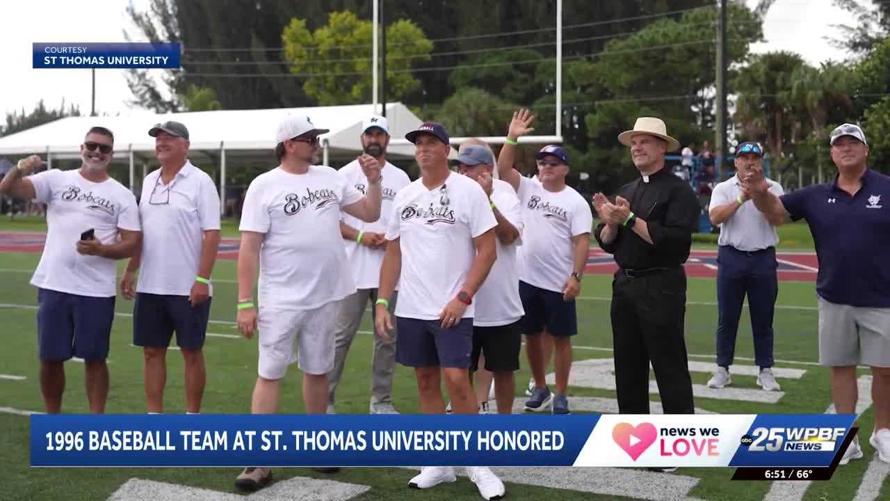 St. Thomas University honors 1996 baseball team during homecoming weekend — WPBF West Palm Beach, Monterey Schools news