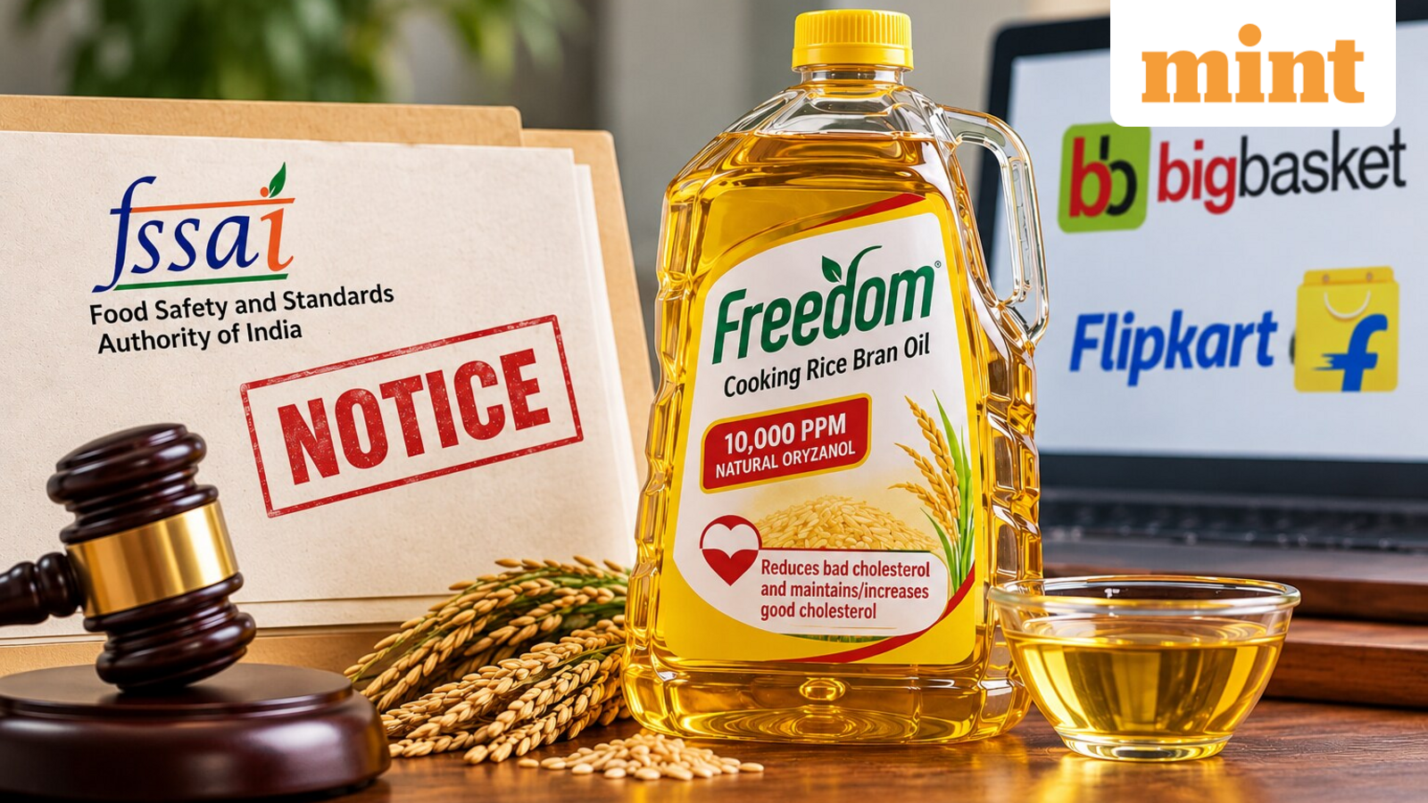 Freedom Rice Bran Oil under scrutiny: Why FSSAI issued notices to BigBasket, Flipkart — Mint India, Monterey Technology news